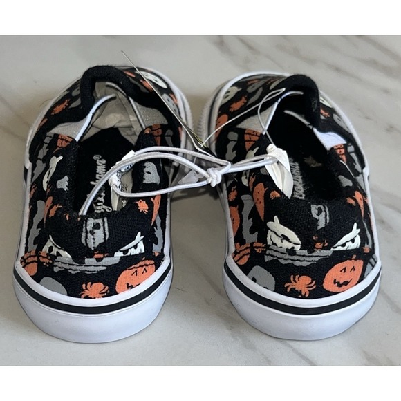 Tommy Bahama Toddler 5 Slip-On Shoes Pumpkins Bats Spooky CUTE Halloween GID‎ - Picture 6 of 10